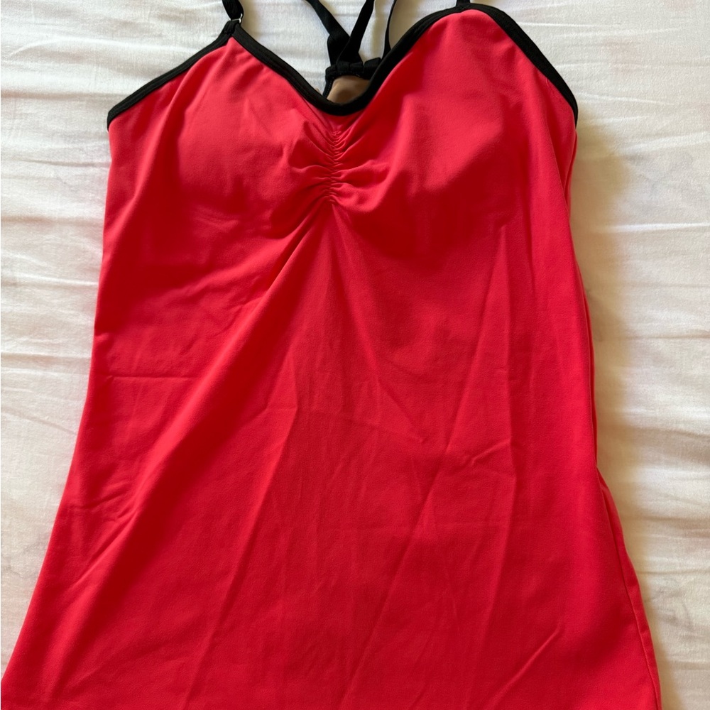 Victoria's Secret Red work out top with Black Trim
